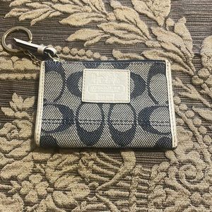Coach keychain card holder